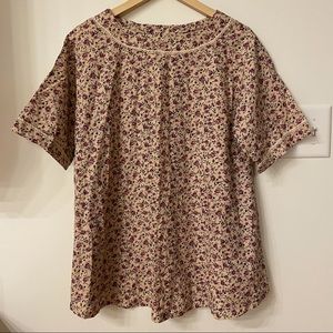 Vintage Handmade Floral Blouse